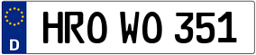 Trailer License Plate